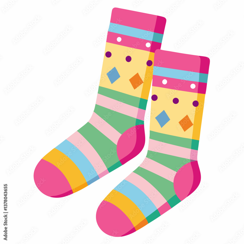 colorful knee high socks with cute patterns colorful knee high socks with cute patterns