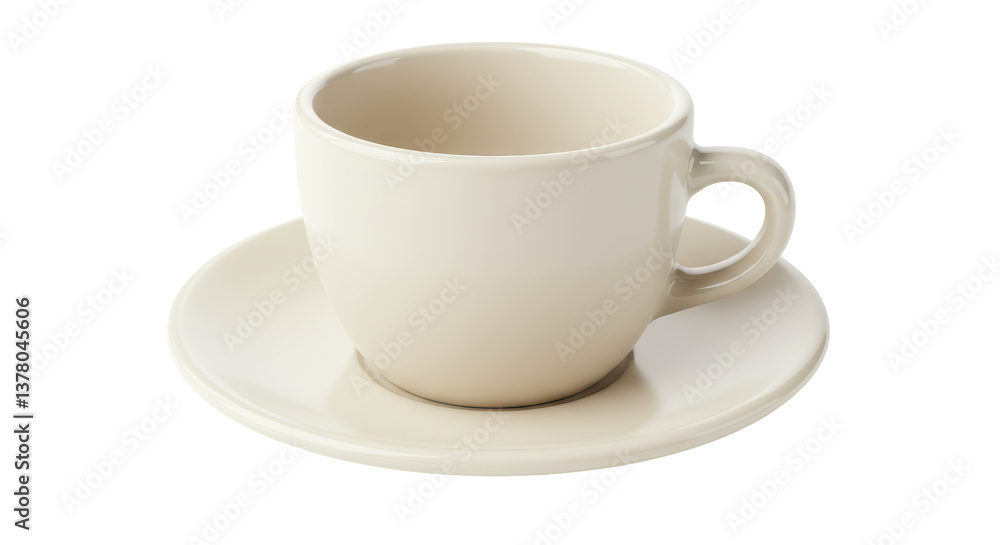 Isolated Coffee Cup and Saucer Isolated Coffee Cup and Saucer