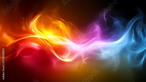 Wallpaper Mural Abstract Colorful Swirling Energy Flow Design Torontodigital.ca