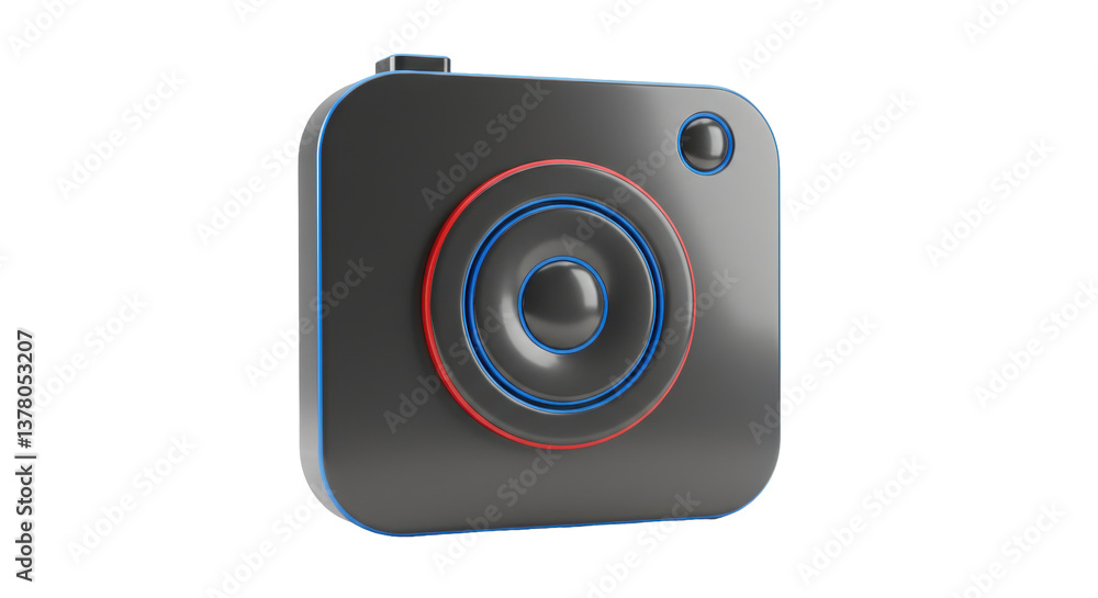 Isolated Black Camera Isolated Black Camera