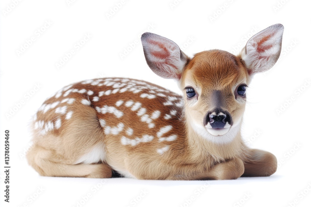 Obraz premium Fawn background wildlife animal.