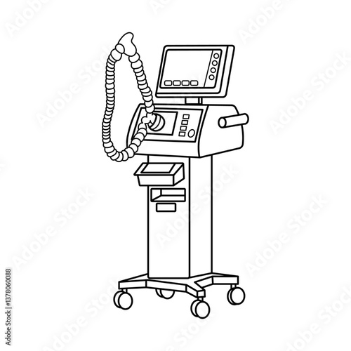  illustration of hemodialysis machine, Medical Equipment