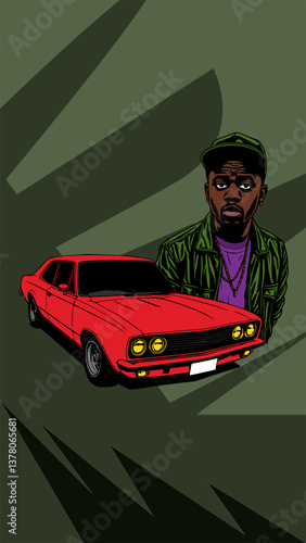Red car and rapper
