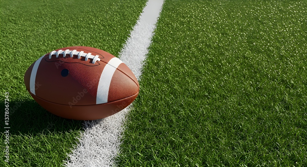 American Football on Field American Football on Field