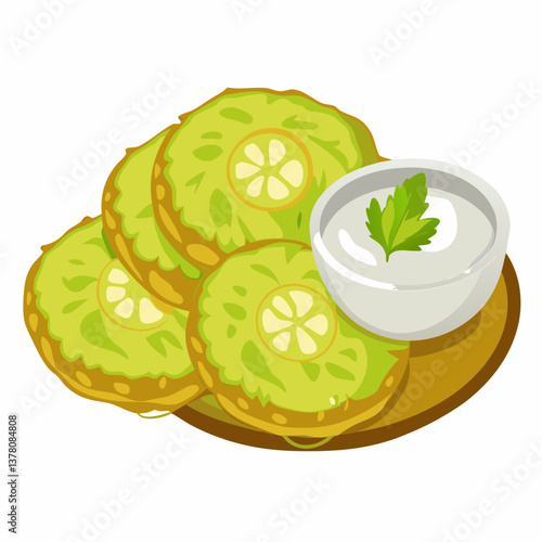 crispy fried green tomatoes with buttermilk dip