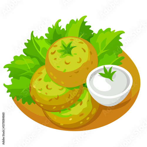 crispy fried green tomatoes with buttermilk dip