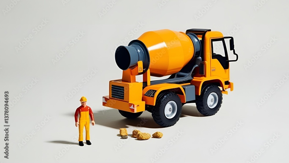 toy truck on a construction site toy truck on a construction site