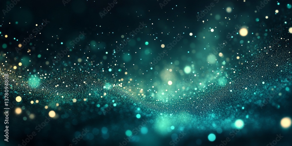 Teal blue green white black blurred abstract gradient background grainy noise texture glowing light large banner, Generative AI Teal blue green white black blurred abstract gradient background grainy noise texture glowing light large banner, Generative AI