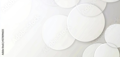 Abstract background design featuring white circles minimalist style graphic art clean environment modern viewpoint visual concept for design projects