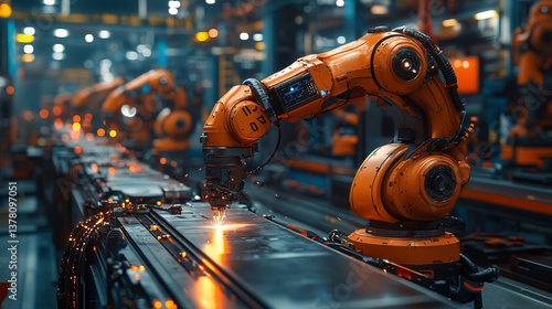 Automated Factory Robotics Precision Welding of excellence in splendor beyond compare with grace