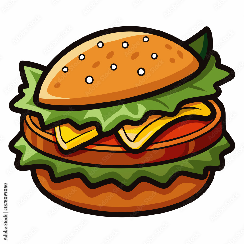 hamburger on a white hamburger on a white