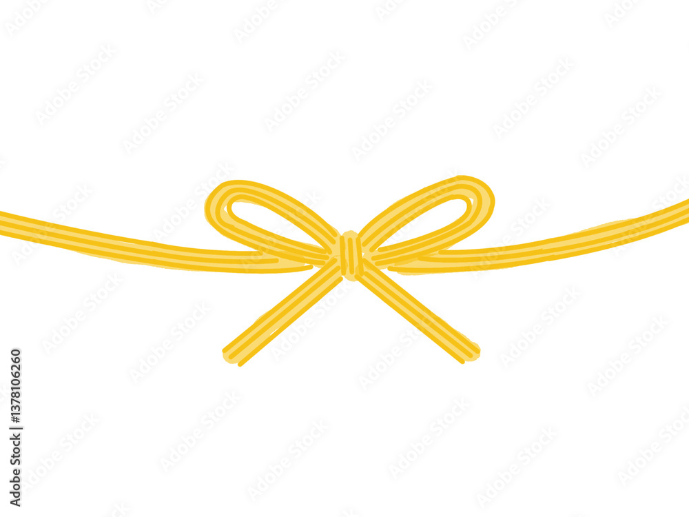 A set of hand drawn bows A set of hand drawn bows