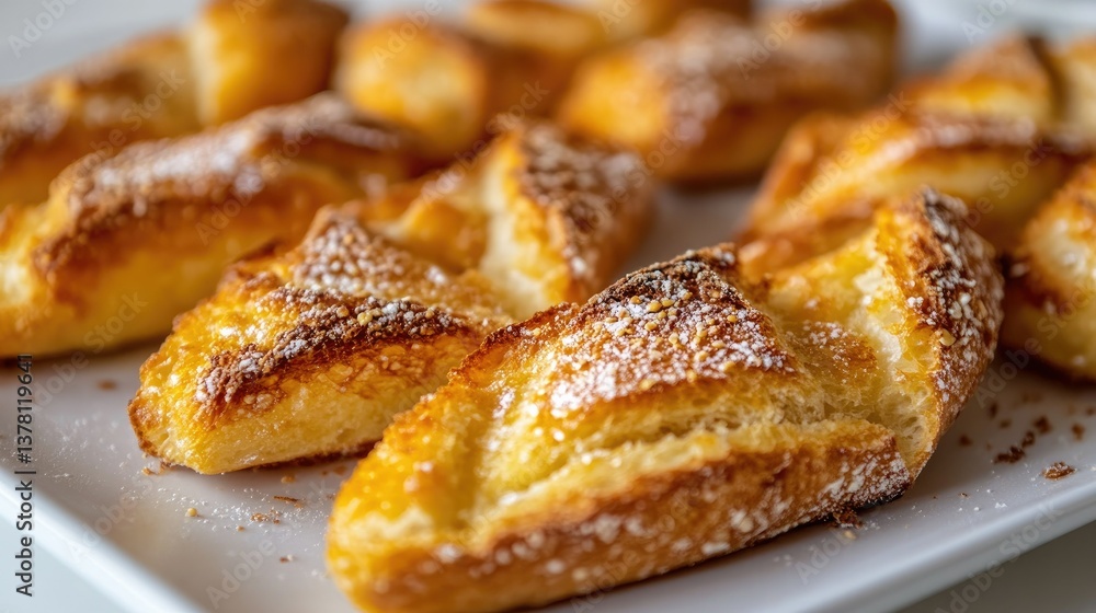 A close-up of crispy toasted bread with golden-brown edges, placed on a white background A close-up of crispy toasted bread with golden-brown edges, placed on a white background