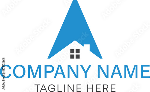 logo, house, home, icon, building, estate, business, real, vector