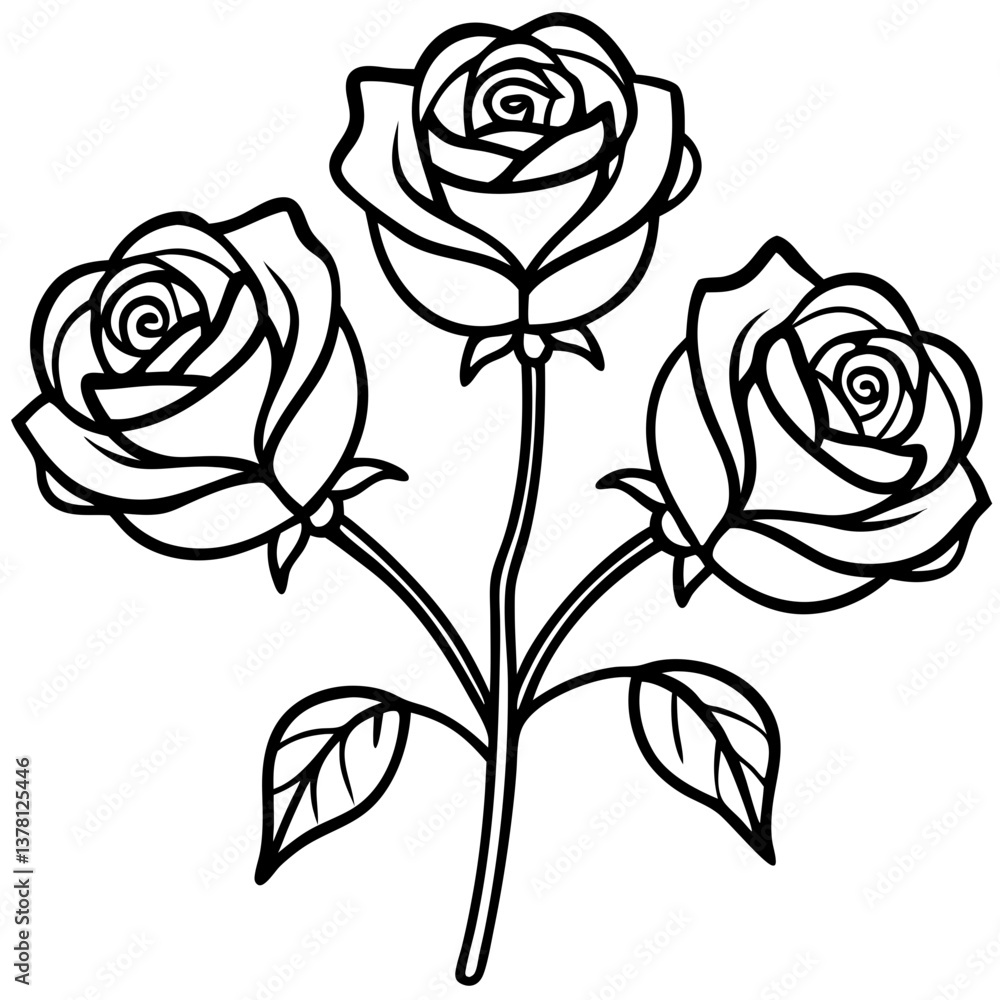 rose vector illustration rose vector illustration