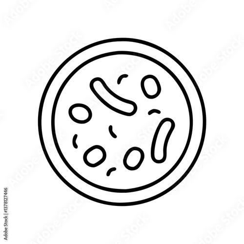 Plate of bacteria
