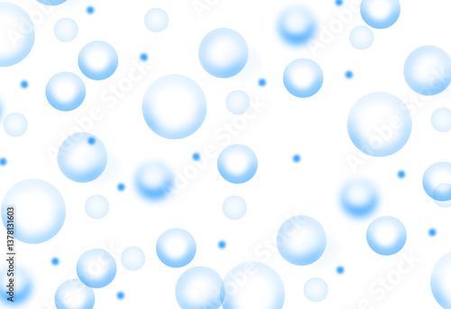 blue Soap scum isloted on white background