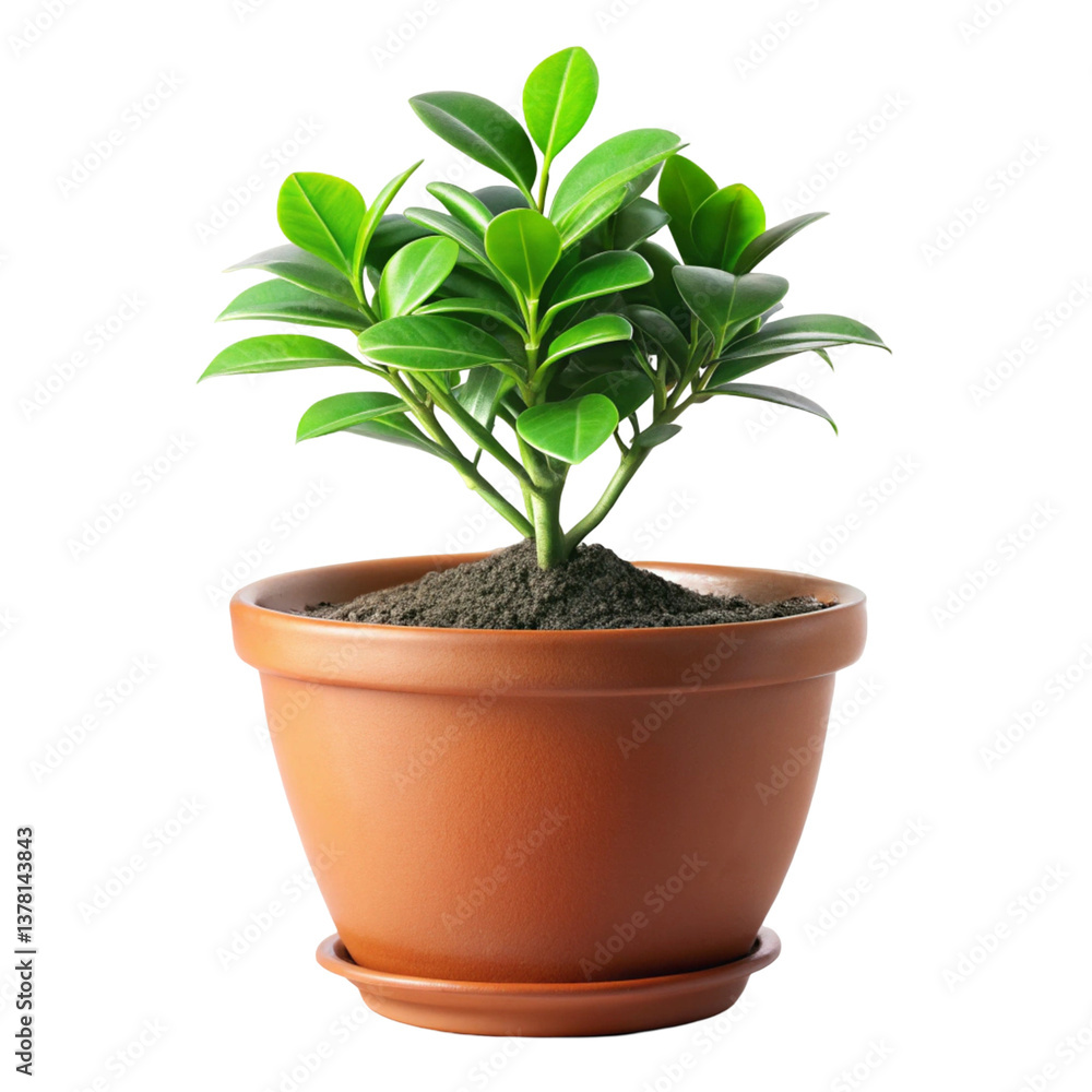Plant in pot isolated on transparent background
Plant in pot isolated on transparent background