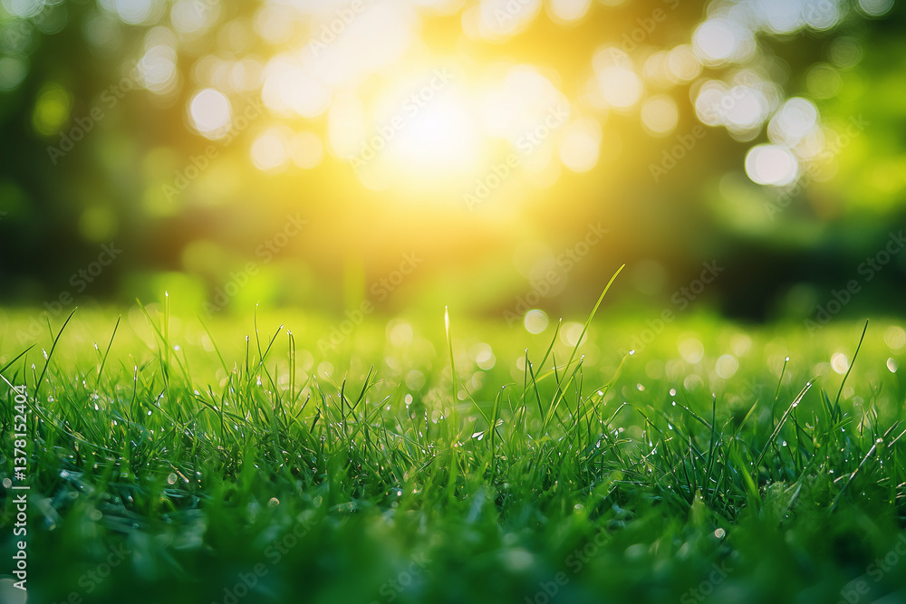 Spring Grass Background with Sunlight – Blurred Nature Scene with Copy Space for Design and Branding Spring Grass Background with Sunlight – Blurred Nature Scene with Copy Space for Design and Branding