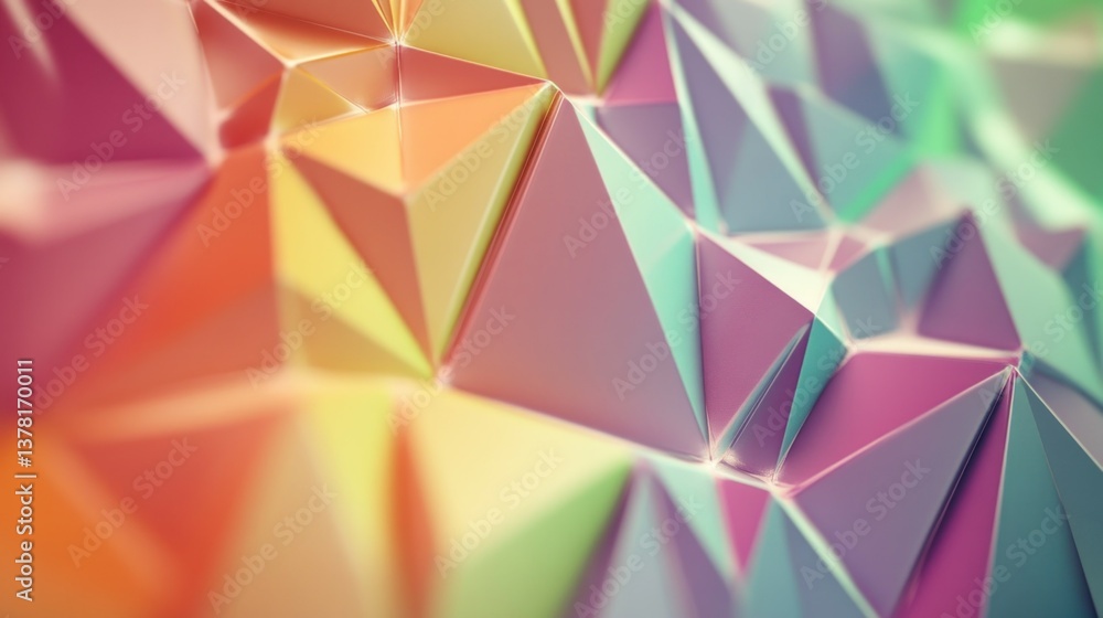 Abstract Colorful Triangular Polygonal Background Abstract Colorful Triangular Polygonal Background