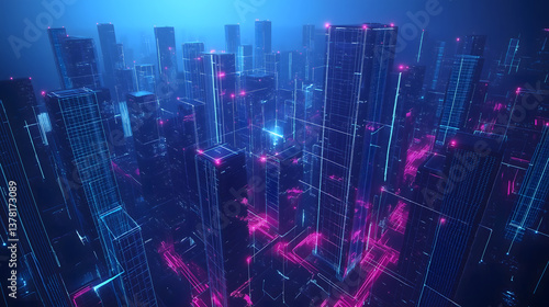 Cyberpunk Cityscape at Night