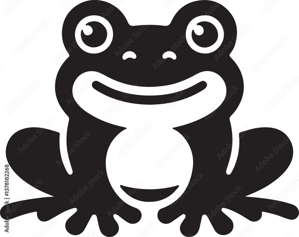 frog on a white background frog on a white background