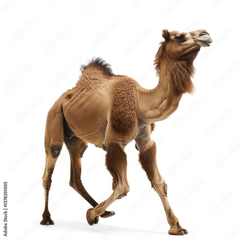 Obraz premium Happy smiling dancing camel kangaroo wallaby animal.