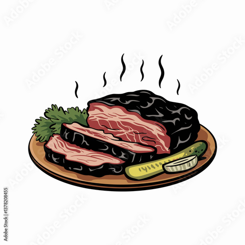 Smoked Brisket Plate with Pickles