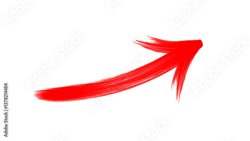 Illustration eines roten Pfeils als png mit transparentem Hintergrund