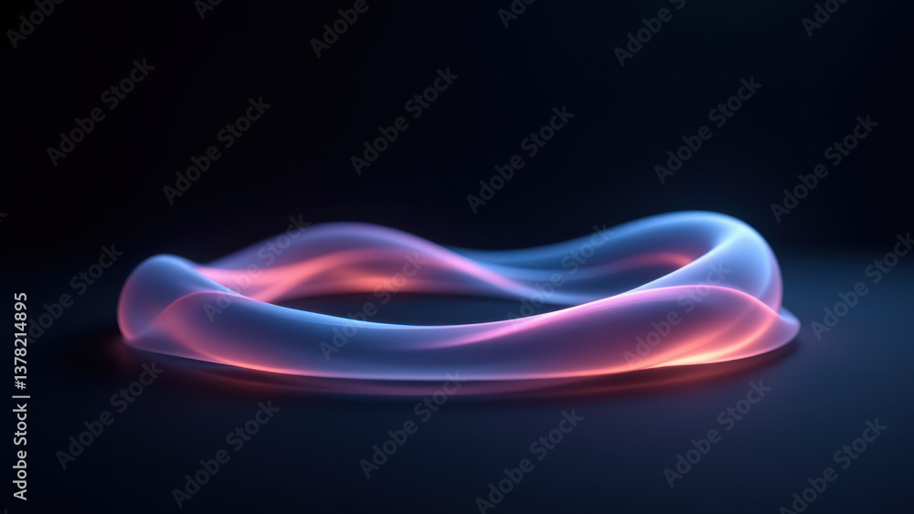 Naklejka premium Abstract digital interface design with futuristic glowing effects.