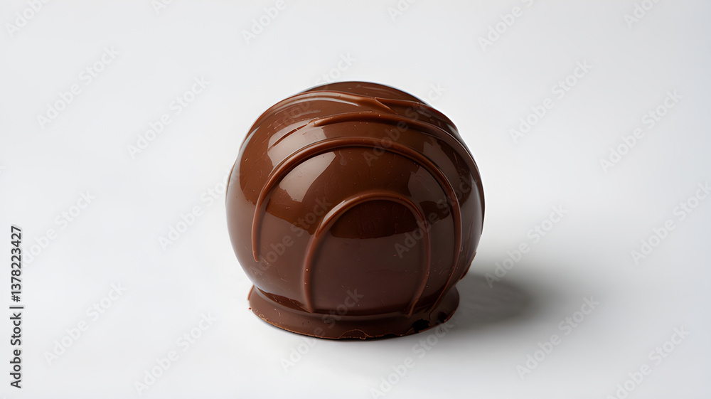 Fototapeta premium chocolate candies on white background
