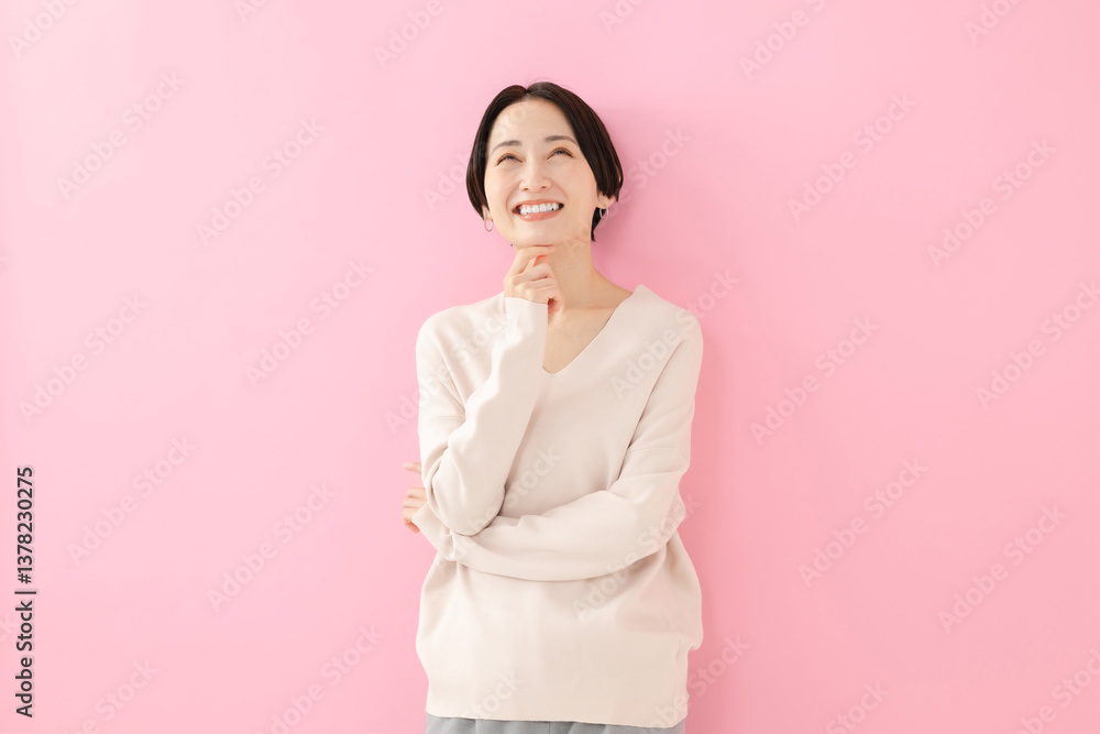 綺麗な歯並びの女性 綺麗な歯並びの女性