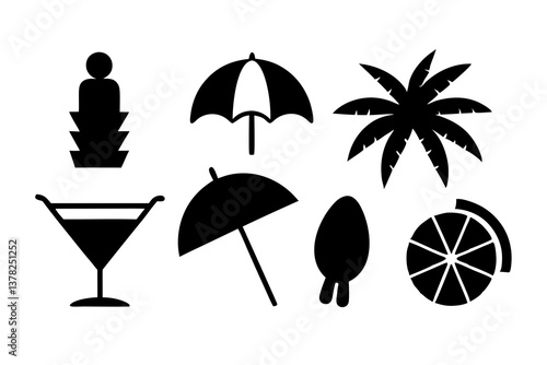 Summer Bundle Svg Summer Elements Svg Summer Vibes Svg