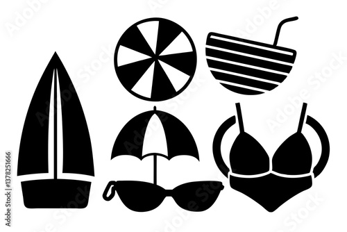 Summer Bundle Svg Summer Elements Svg Summer Vibes Svg
