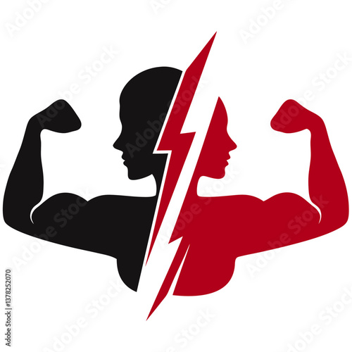 vector gym fitness elements set