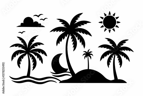 Summer Bundle Svg Summer Elements Svg Summer Vibes Svg