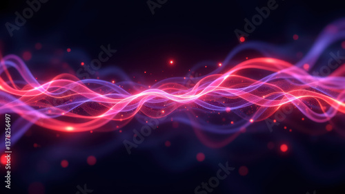 A dynamic abstract background with vibrant colors, energy waves, and a futuristic vibe.
