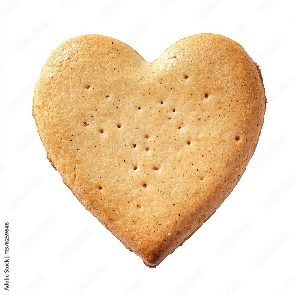 Heart-shaped biscuit Heart-shaped biscuit