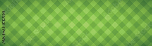 Realistic football background grass rhombus covering - Vector illustration