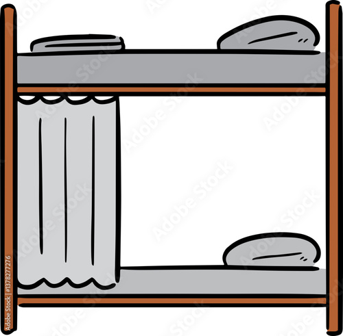Illustration of bunk bed
