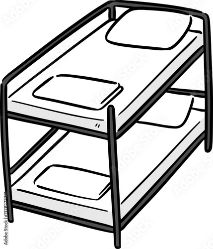 Illustration of bunk bed
