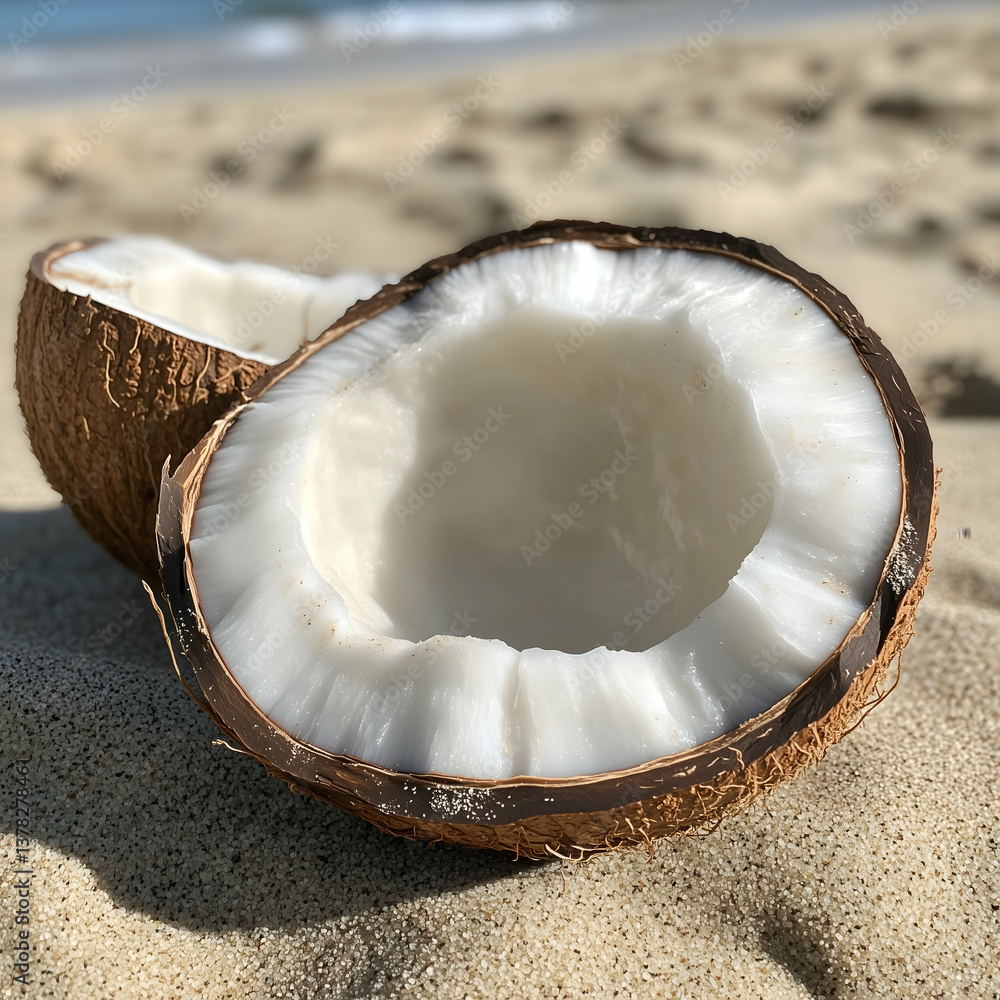coconut on the beach coconut on the beach
