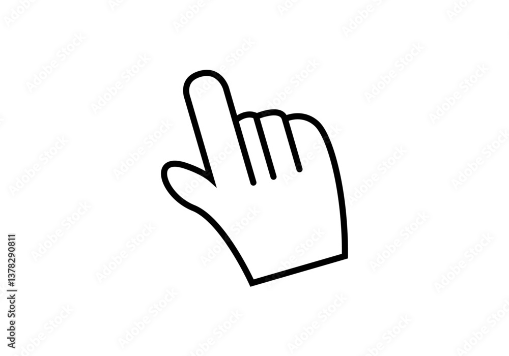 Icono negro de mano indicando con pulgar Icono negro de mano indicando con pulgar