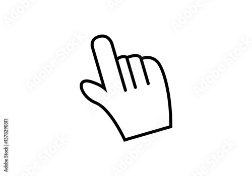 Icono negro de mano indicando con pulgar