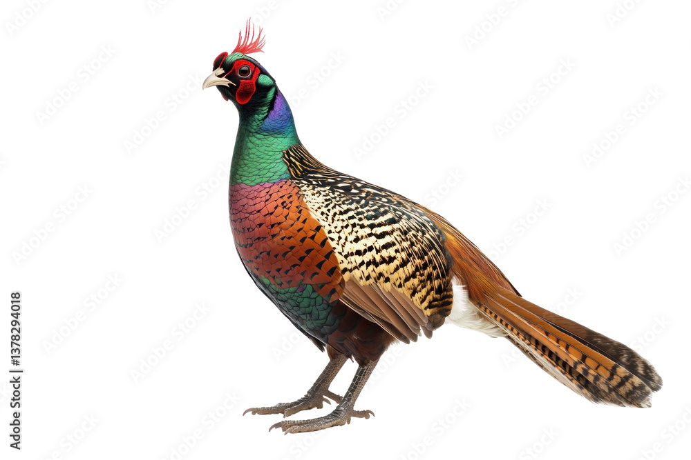 Fototapeta premium pheasant isolated on white background 