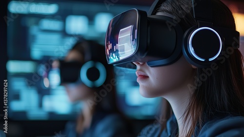 Virtual reality hub cutting-edge technology for immersive gaming and digital interaction