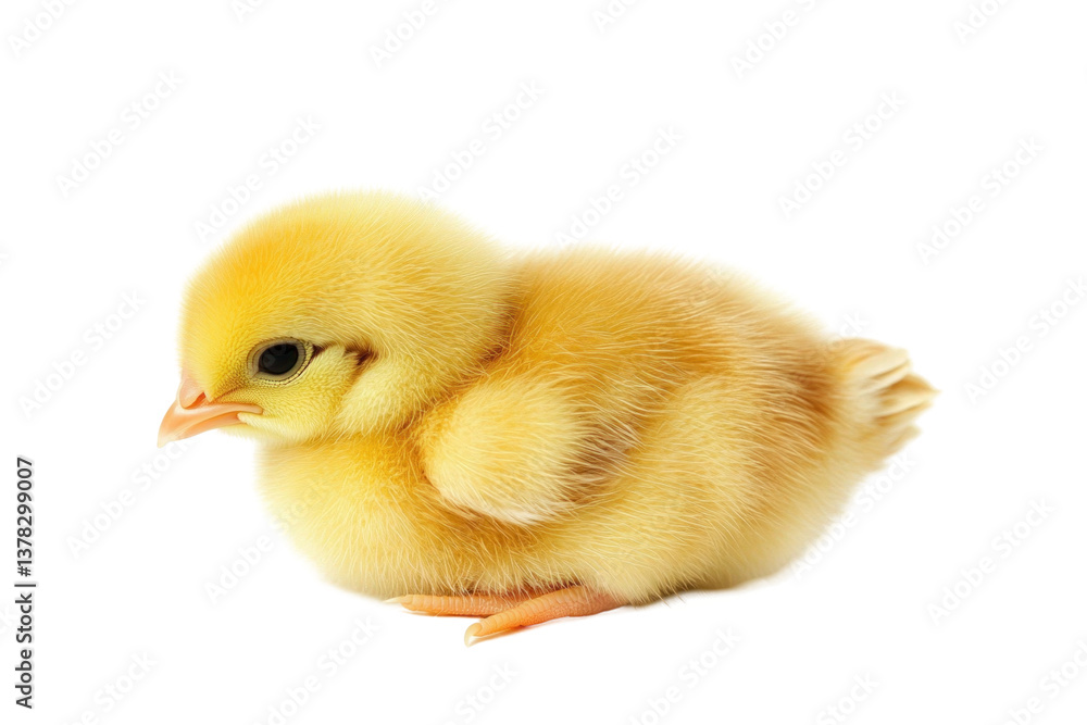 Fototapeta premium baby chicken on white background