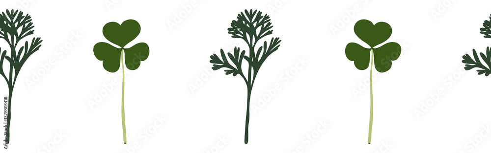 Leaves border on a white background. Hand-drawn illustration. Perfect for spring and summer. Leaves border on a white background. Hand-drawn illustration. Perfect for spring and summer.