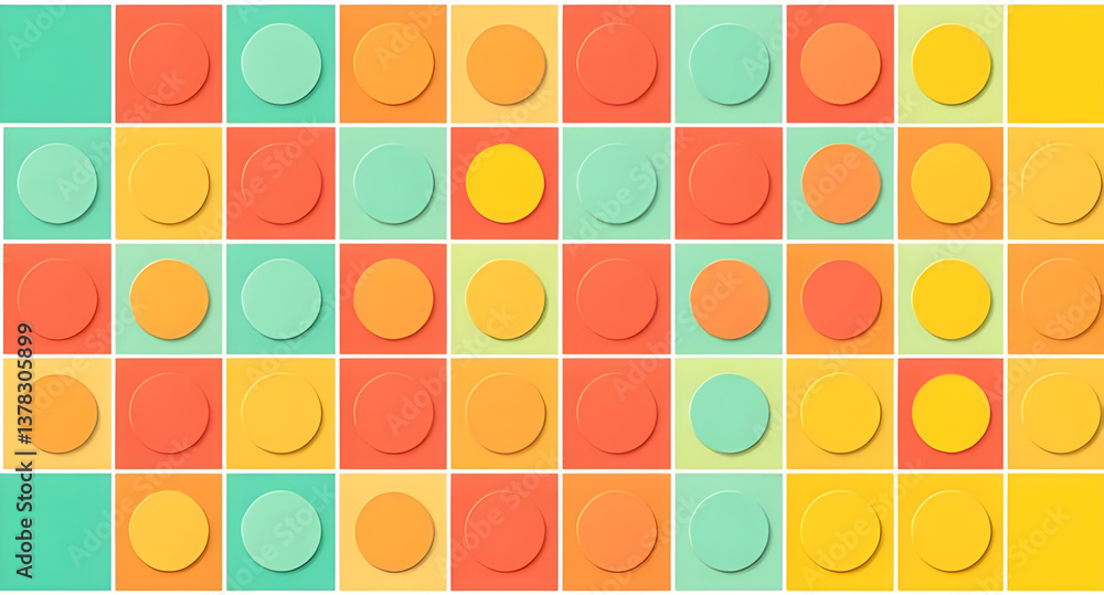 Abstract Colorful Geometric Pattern, Retro 70s Design, Bright Shapes Background, Vintage Style Art, Modern Graphic, Funky Pattern, Retro Color Palette, Creative Wallpaper Abstract Colorful Geometric Pattern, Retro 70s Design, Bright Shapes Background, Vintage Style Art, Modern Graphic, Funky Pattern, Retro Color Palette, Creative Wallpaper