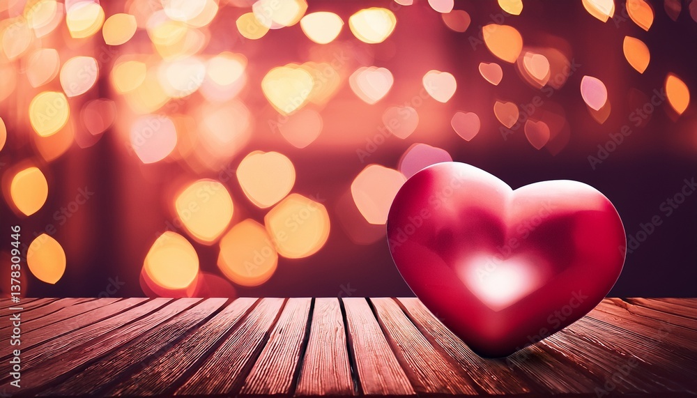 valentine background bokeh with hart